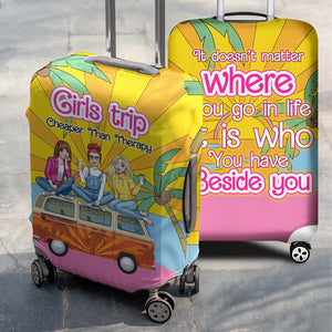 Personalized Gifts For Friends Luggage Cover Girls Trip 01XQLU241224HH - Luggage Covers - GoDuckee