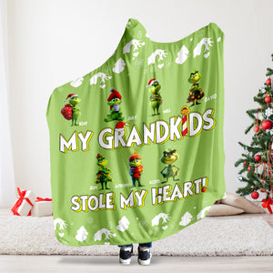 Personalized Christmas Gifts For Grandma Wearable Blanket Hoodie 02kalu111124 - Blanket - GoDuckee