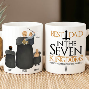 Personalized Gifts For Dad Coffee Mug Best Dad In The Seven Kingdoms 02QHTN250124 Father's Day Gifts - Coffee Mugs - GoDuckee