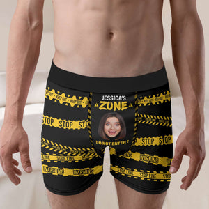 Personalized Custom Photo Gifts For Him Men's Boxers Stop Line 02TOLU231224 - Boxer Briefs - GoDuckee