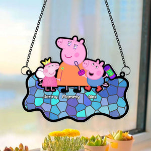 Personalized Gifts For Mom Window Hanging Suncatcher Ornament 05NAMH190225 - Ornament - GoDuckee