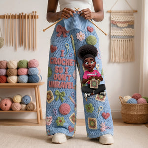 Crochet Girl Pajama Pants - Personalized Gifts For Crochet Lovers 06nalu171225 - Pajama Pant - GoDuckee