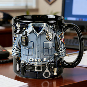 Proud Officer Coffee Mug – Personalized Gift for Police Officers 01PALU170126 - Coffee Mug - GoDuckee