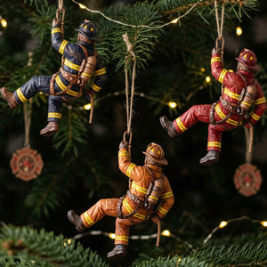 Climbing Firefighter Acrylic Ornament - Personalized Christmas Gifts 05pgta201026