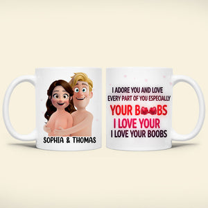 Naughty Coffee Mug - Personalized Gifts For Couple 04OHDT011225 - Coffee Mug - GoDuckee