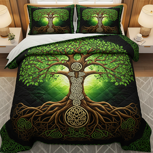 Tree Of Life Quilt Bedding Set Special Line 02HUPU150725 - Blanket - GoDuckee