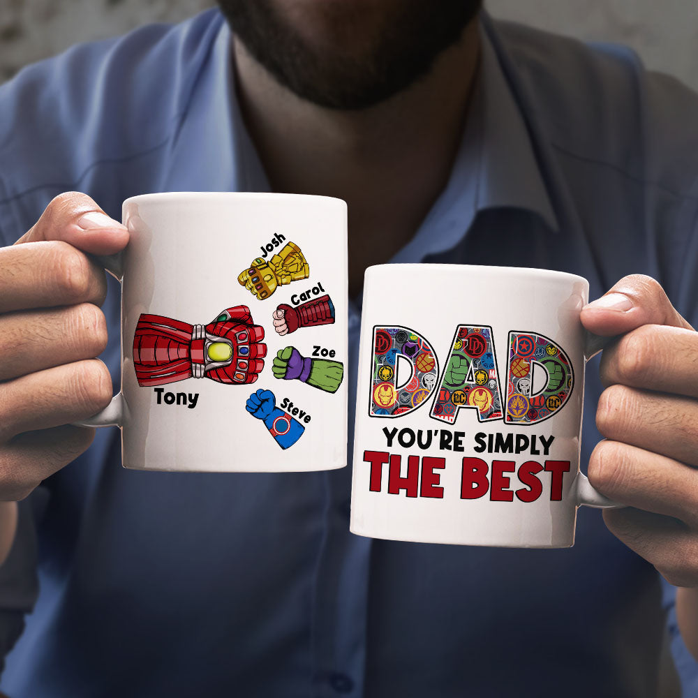 Dad You're Simply The Best 04HUPO220523HA-TT Personalized Mug - Coffee Mug - GoDuckee