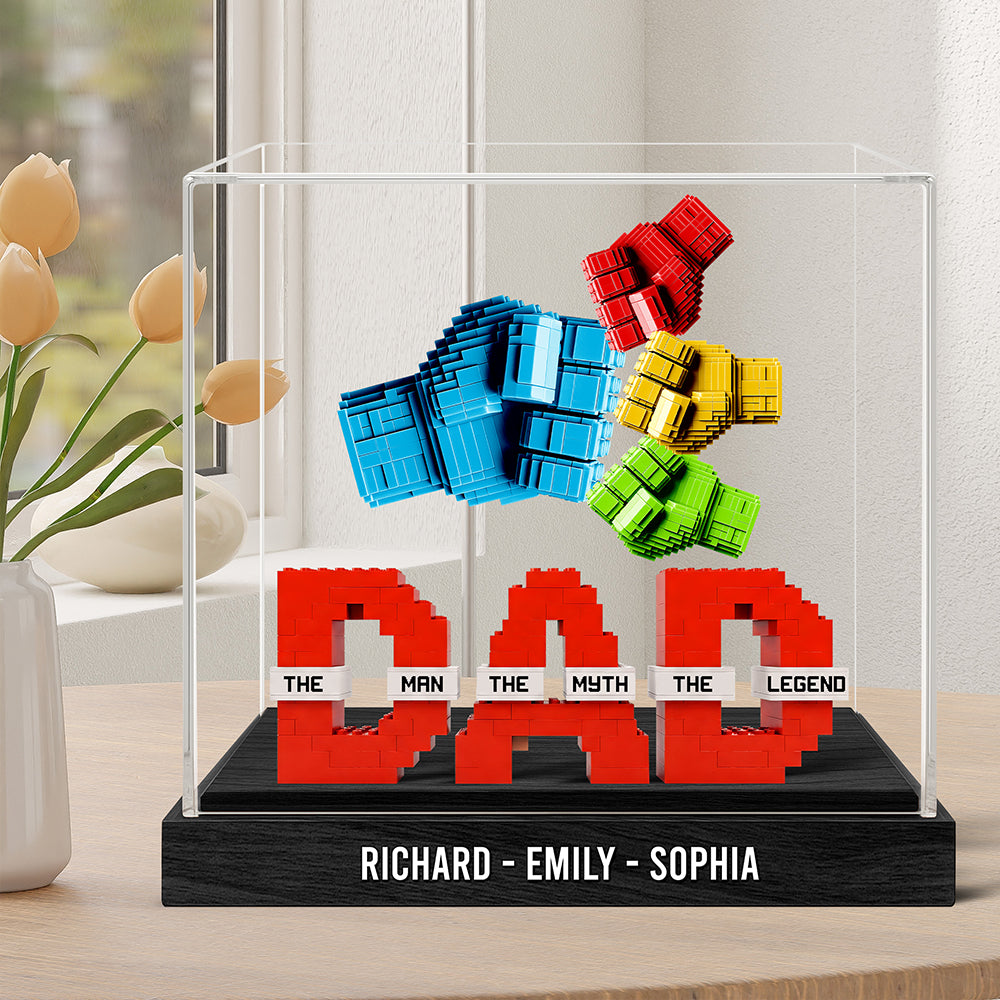 Legend Fist Bump Dad Acrylic Plaque Personalized Gifts For Dad 06OHQN170525 - Shaped Plaques - GoDuckee