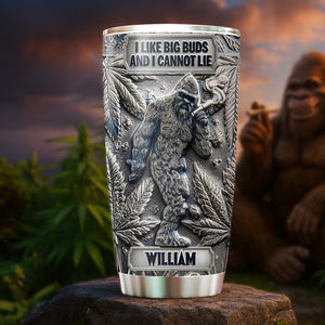 Smoking Sasquatch 20oz Tumbler - Personalized Gifts For Stoners 05TGLU210625 - Tumbler Cup - GoDuckee