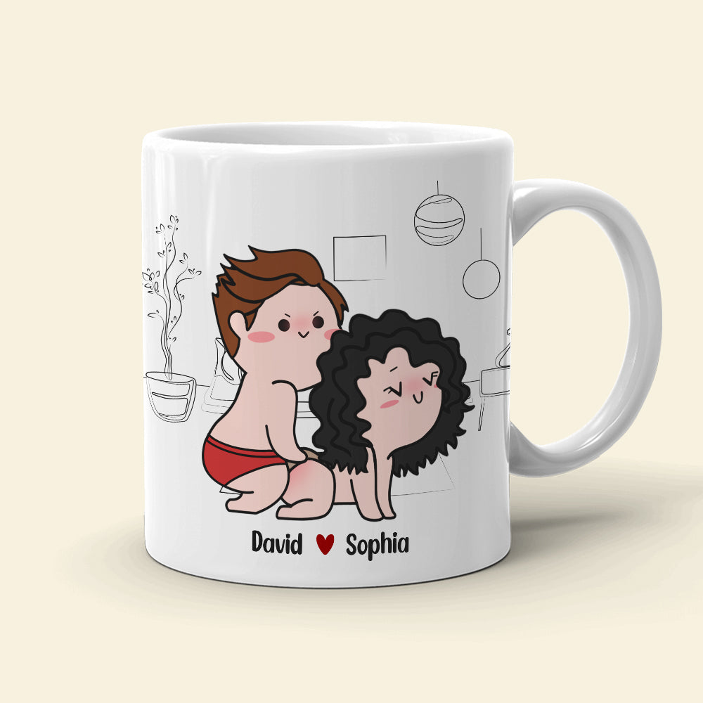 I'm Glad We Swiped Right Couple Coffee Mug, Valentine Gift HN590 —  GeckoCustom
