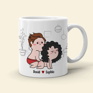 I'm Definitely Coming Back For More-Gift For Couple- Personalized Coffee Mug- Funny Couple Mug - Coffee Mug - GoDuckee