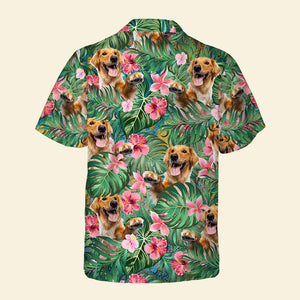 Custom Pet Face Personalized Hawaiian Shirt Gift For Dog Lover - Hawaiian Shirts - GoDuckee