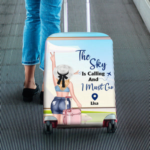 Personalized Gifts For Traveling Girl Luggage Cover 02PGMH100724TM - Luggage Covers - GoDuckee