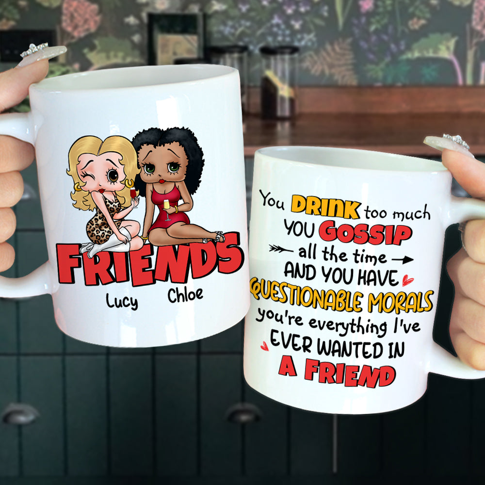 Friends, Gift For Best Friends, Personalized Mug, Bestie Drinking Mug 04HUHN050823HH - Coffee Mug - GoDuckee