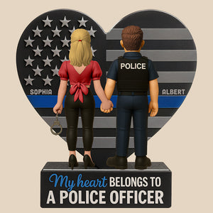 Police Couple Acrylic Plaque Personalized Gifts For Couple 01TOQN020625-Homacus