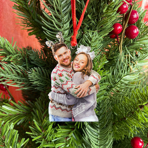 Custom Photo Gifts for Girlfriend Ornament 128acvp140924 - Ornament - GoDuckee