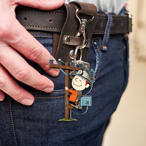 Personalized Gifts For Lineman Keychain 05ohpu200125 - Keychains - GoDuckee