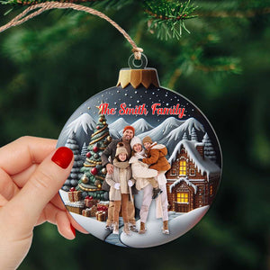 Custom Photo Gifts For Family Ornament Christmas 01XQLU121024 - Ornament - GoDuckee