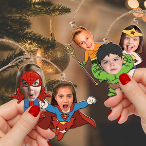 Custom Photo Gifts For Kid Ornament Christmas 03KALU011024 - Ornament - GoDuckee