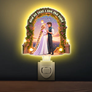 Fairy Tale Love Acrylic Night Light Personalized Gift For Couple 03PGLU280625-Homacus