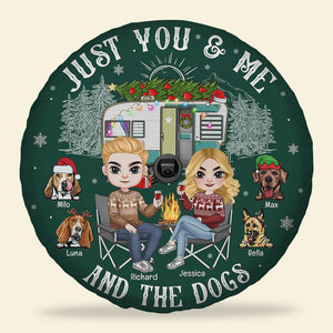 Camping Couple You & Me And The Dogs 03naqn111023hh Personalized Tire Cover - Tire Cover - GoDuckee