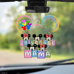 Personalized Gifts For Mom Car Ornament Drive Safe Mama 05kaqn130324 - Ornaments - GoDuckee