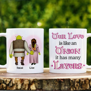 Our Love Is Like An Onion, Personalized Coffee Mug 02DNHN130623HH - Coffee Mug - GoDuckee