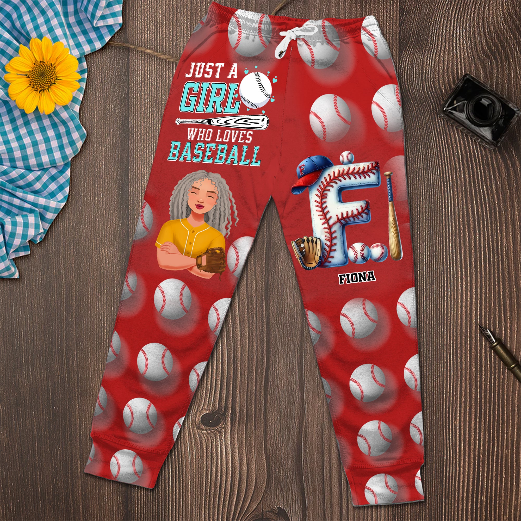 Personalized Gifts For Baseball Lovers Sweatpants Custom Alphabet Letter 04KALU140225HG - Shorts and Pants - GoDuckee