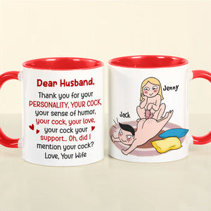 Thank You For Your Personality-Gift For Couple-Personalized Coffee Mug- Funny Couple - Coffee Mug - GoDuckee
