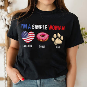Simple Man's Favorite Things Personalized Shirt - Customize Favorite Things - Shirts - GoDuckee