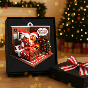 Gingerbread Couple Christmas Ornament, Personalized Gifts For Couple 03KITA160925 - Ornament - GoDuckee