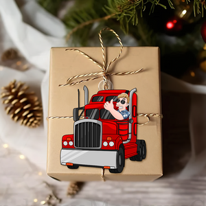 Personalized Gifts For Trucker Christmas Ornament 04acpu111124hg - Ornament - GoDuckee