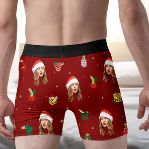 Custom Photo Gifts For Men Boxer Briefs Christmas 04XQMH230924 - Boxer Briefs - GoDuckee