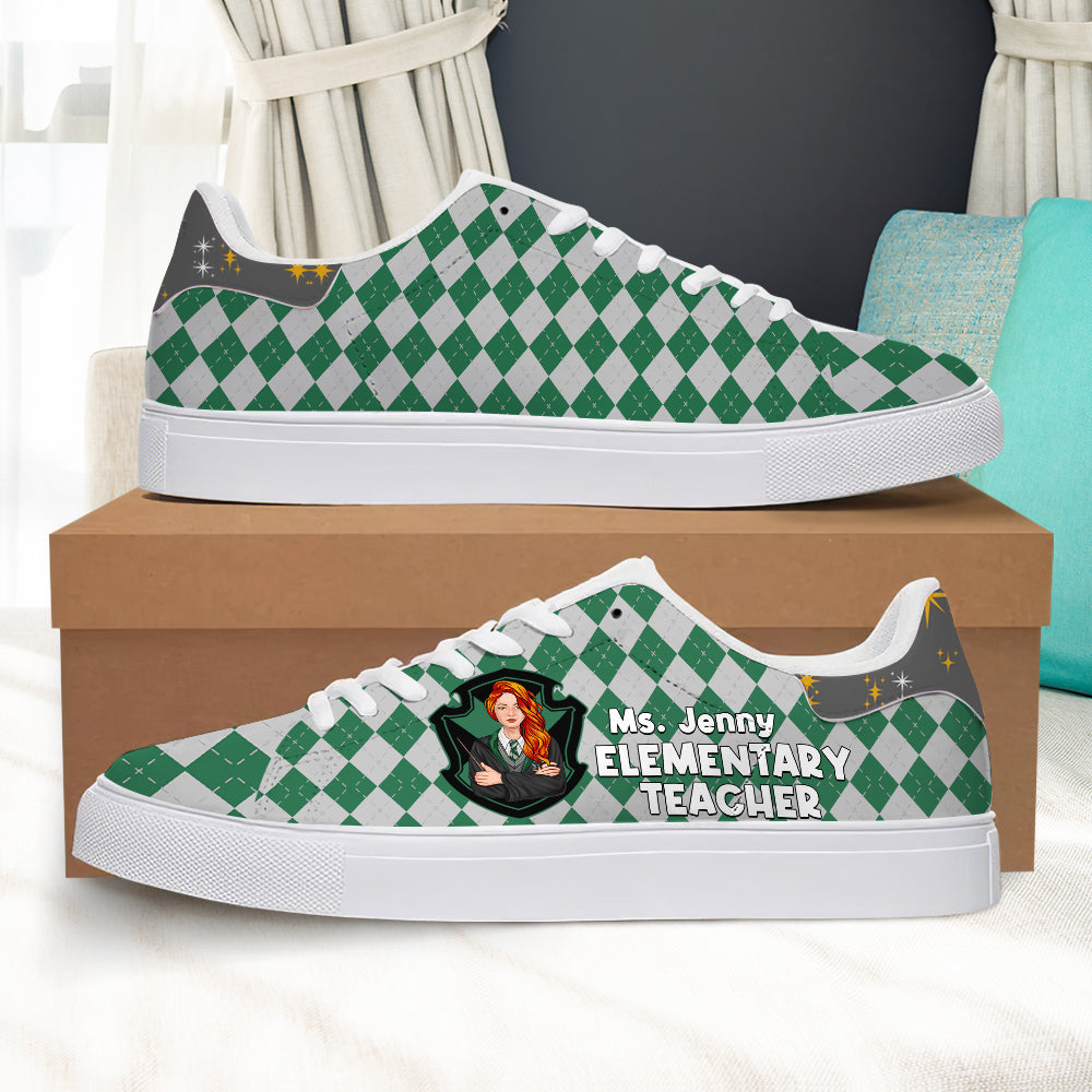 Best Teacher, Personalized Casual Shoes, Gifts For Teacher, 04htpo280723tm - Shoes - GoDuckee