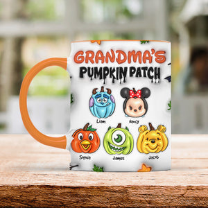 Personalized Gifts For Grandma Accent Mug Pumpkin Patch 02XQPU070824 - Coffee Mug - GoDuckee