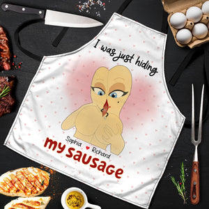 Personalized Gifts For Couple Aprons I Was Just Hiding 03ohqn270124 - Aprons - GoDuckee