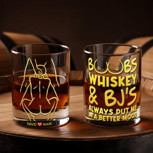 Couple's Best Mood Round Glass - Personalized Gifts For Couples 03NALU031225 - Glass - GoDuckee