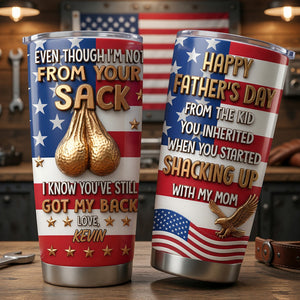 USA Step Dad 20oz Tumbler - Personalized Gifts For Step Dad 07tyqn060526 - Tumbler Cup - GoDuckee