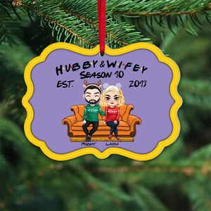 Hubby and Wifey Since , Personalized Christmas Ornament for Movie Couples 02htpo011123hh - Ornament - GoDuckee