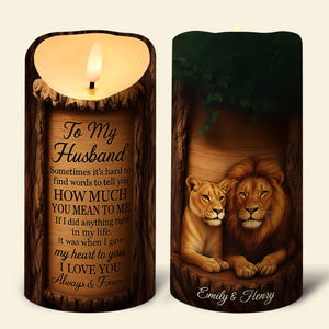 King & Queen LED Candle Personalized Gifts For Couple 01TODT170725 - Led Candle - GoDuckee