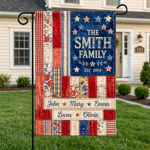 Proud Family Garden Flag - Personalized 250th Anniversary Gifts For Family 03NATN010626