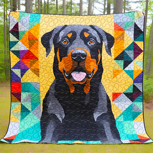 Rottweilers Dog Christmas Quilt Bed Set Gifts For Dog Lovers 01HUDT081124 - Blanket - GoDuckee