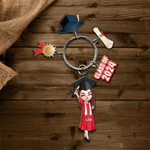 Personalized Gifts For Graduation Keychain 02OHMH140624HH - Keychains - GoDuckee