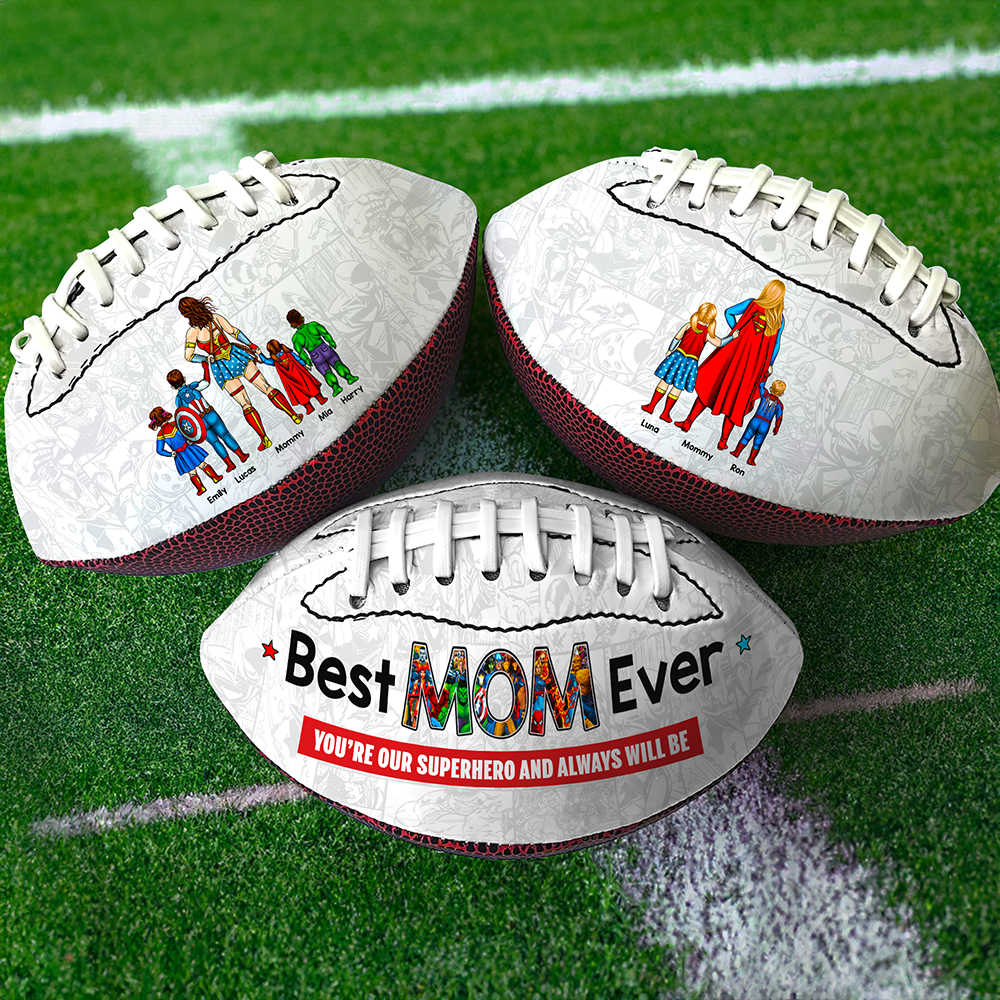 Personalized Gift For Mom American Football Mother's Day Super Mom 01ACHU030425PA - American Football - GoDuckee