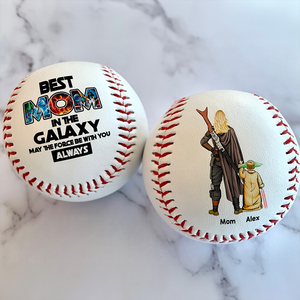 Personalized Gift For Mom Baseball Mother's Day - Best Mom In The Galaxy 061ACHU050425HHHG - Baseball - GoDuckee
