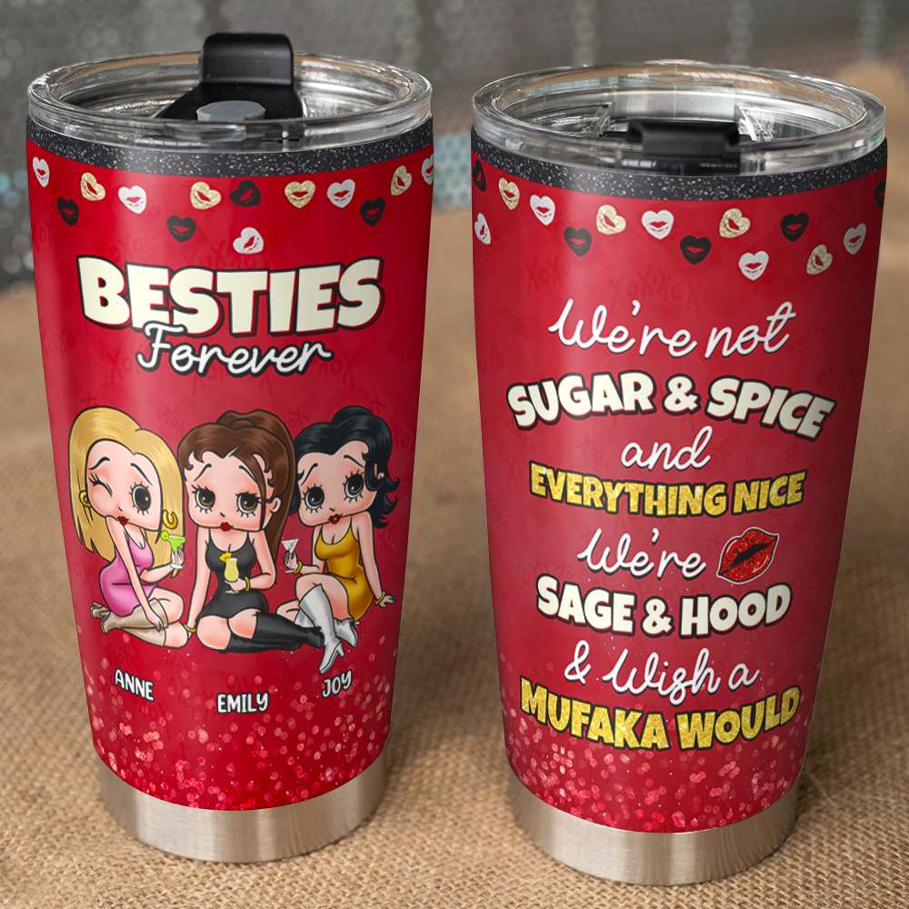 Bestie Forever, Gift For Bestie, Personalized Tumbler, Best Friends Tumbler 05HUHU280723HH - Tumbler Cup - GoDuckee