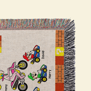 Personalized Gifts For Mom Woven Blanket Mother's Day Super Mom 07ACHU030425 - Blanket - GoDuckee