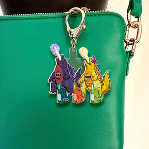 Personalized Gifts For Family Keychain Monster Family 05QHHU130325TM - Keychains - GoDuckee