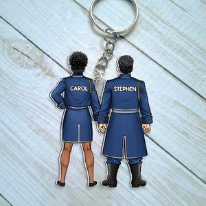 Personalized Gifts For Couple Keychain 04QHHU130125HH - Keychains - GoDuckee