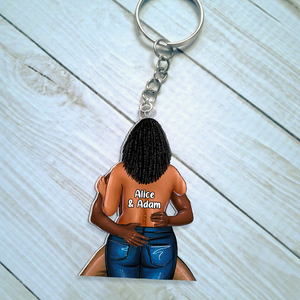 Personalized Gifts For Naughty Couple Keychain 02qhhu130125 - Keychains - GoDuckee